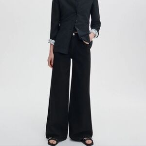 rag & bone Black Flare & Wide Leg Jeans